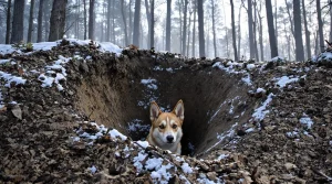 Tombé dans un terrier après une battue : le sauvetage incroyable de Saiko, chien de chasse coincé sous terre